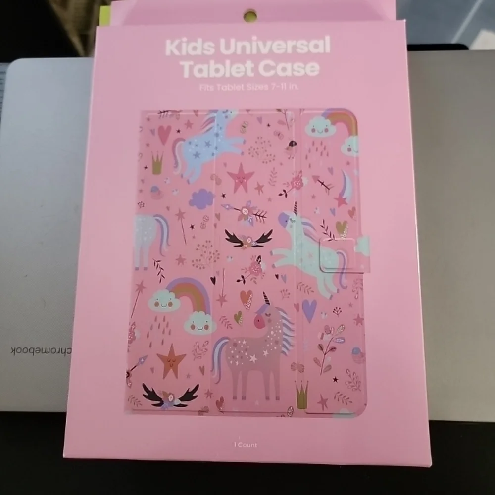 Kids Universal Tablet Case Pink Unicorns Brand New